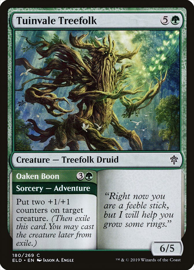 Tuinvale Treefolk // Oaken Boon [Throne of Eldraine] - Magic: The Gathering - Card Brawlers | Quebec | Canada |