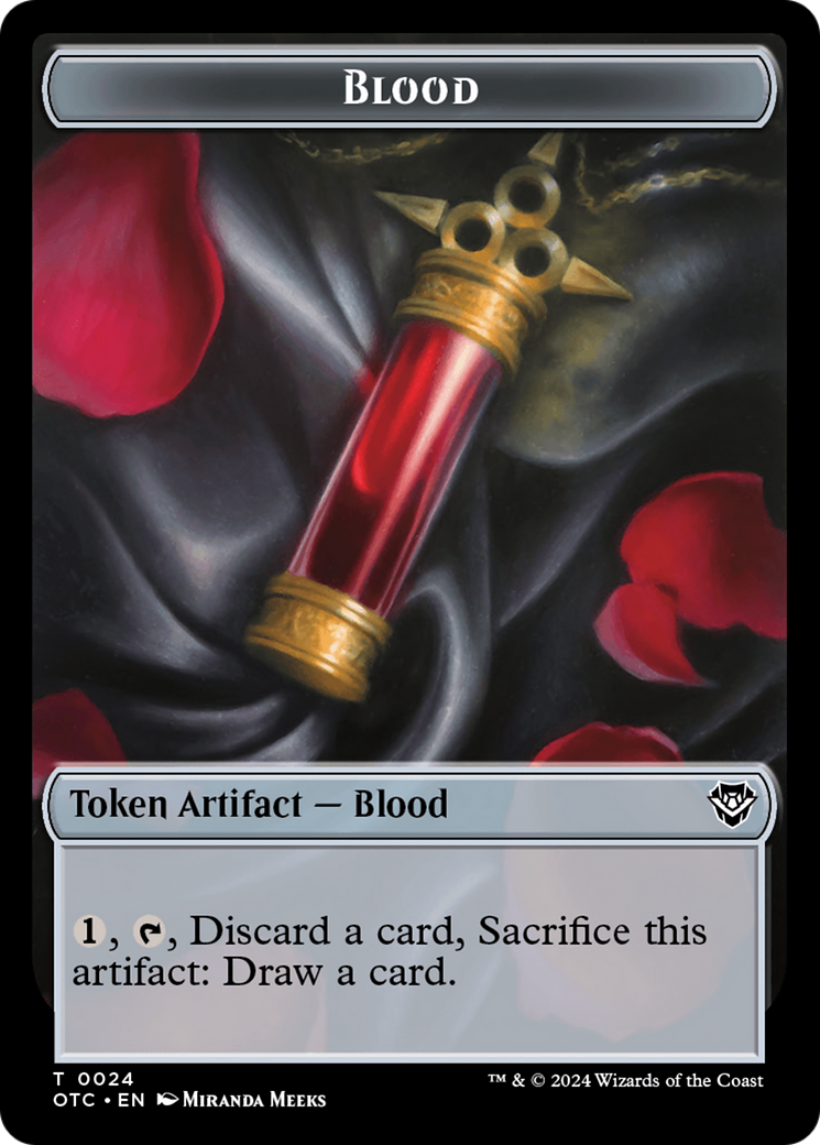 Rat // Blood Double-Sided Token [Outlaws of Thunder Junction Commander Tokens] - Magic: The Gathering - Card Brawlers | Quebec | Canada |