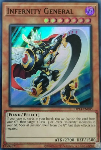 Infernity General [OP14-EN005] Super Rare - Yu-Gi-Oh! - Card Brawlers | Quebec | Canada |