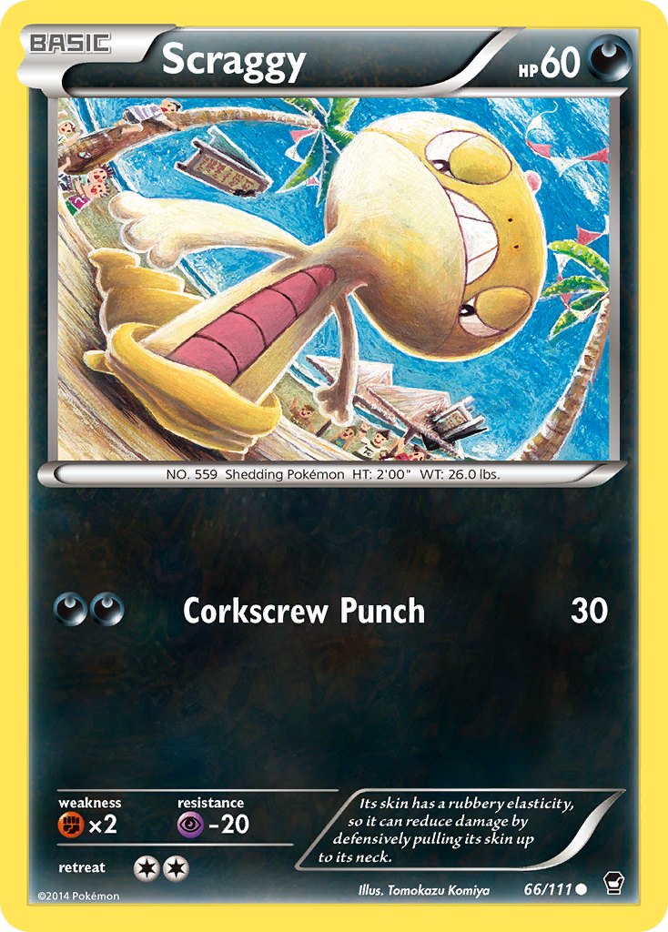 Scraggy (66/111) [XY: Furious Fists] - Pokémon - Card Brawlers | Quebec | Canada |