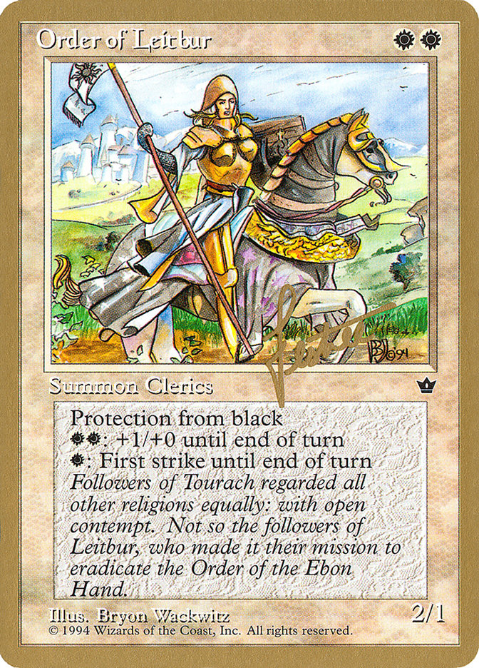 Order of Leitbur (Female) (Bertrand Lestree) [Pro Tour Collector Set] - Magic: The Gathering - Card Brawlers | Quebec | Canada |