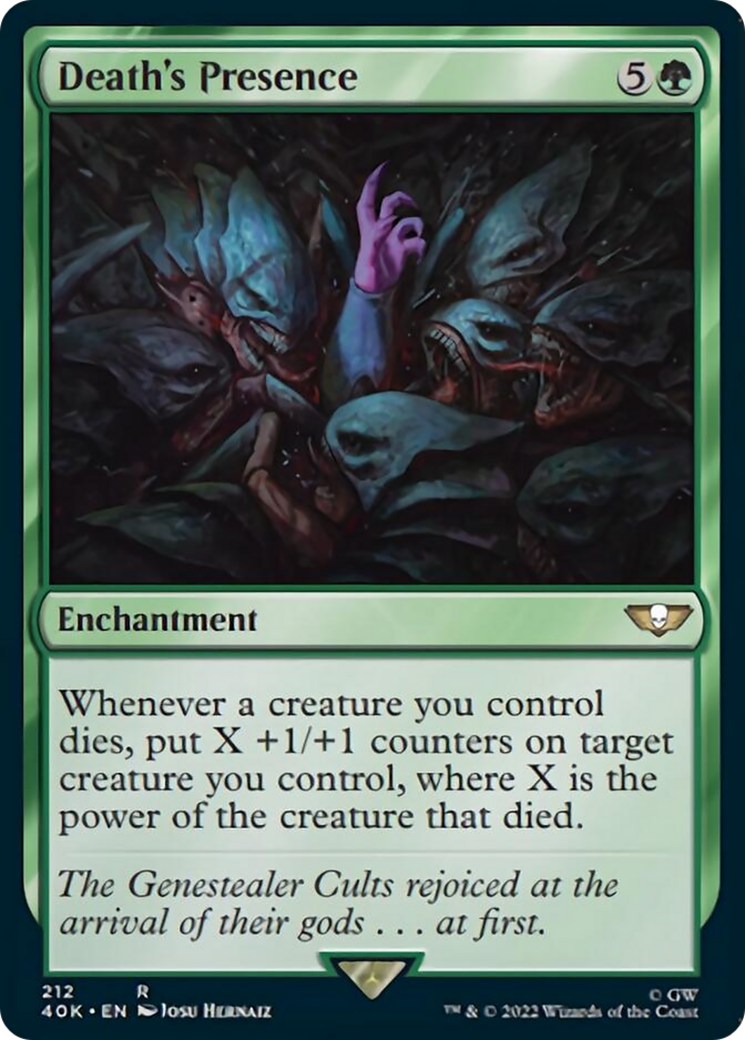 Death's Presence (Surge Foil) [Warhammer 40,000] - Magic: The Gathering - Card Brawlers | Quebec | Canada |