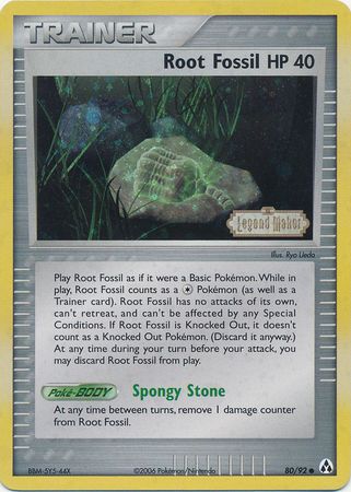 Root Fossil (80/92) (Stamped) [EX: Legend Maker] - Pokémon - Card Brawlers | Quebec | Canada |