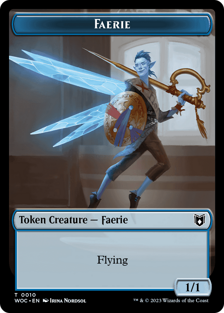Faerie // Saproling Double-Sided Token [Wilds of Eldraine Commander Tokens] - Magic: The Gathering - Card Brawlers | Quebec | Canada |