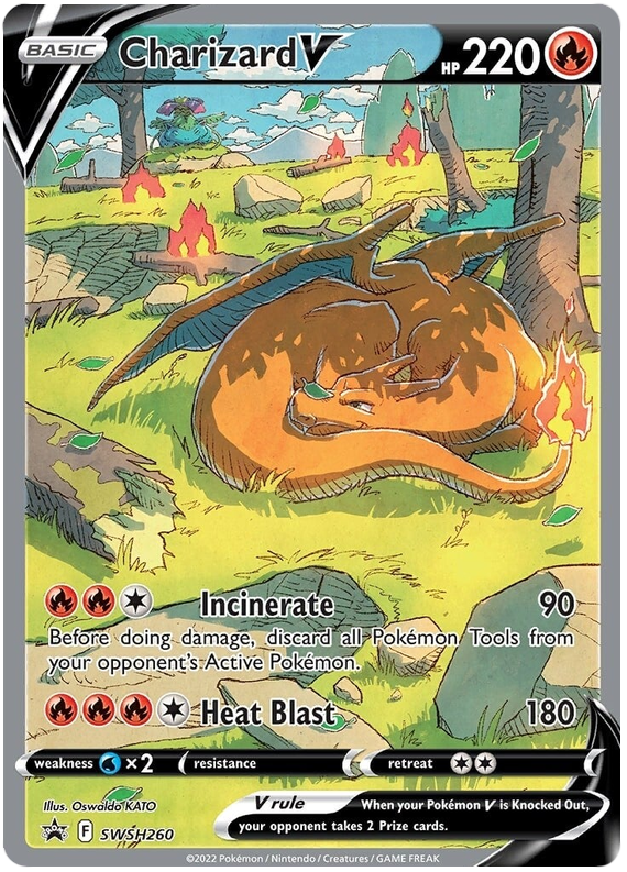 Charizard V (SWSH260) [Sword & Shield: Black Star Promos] - Pokémon - Card Brawlers | Quebec | Canada |