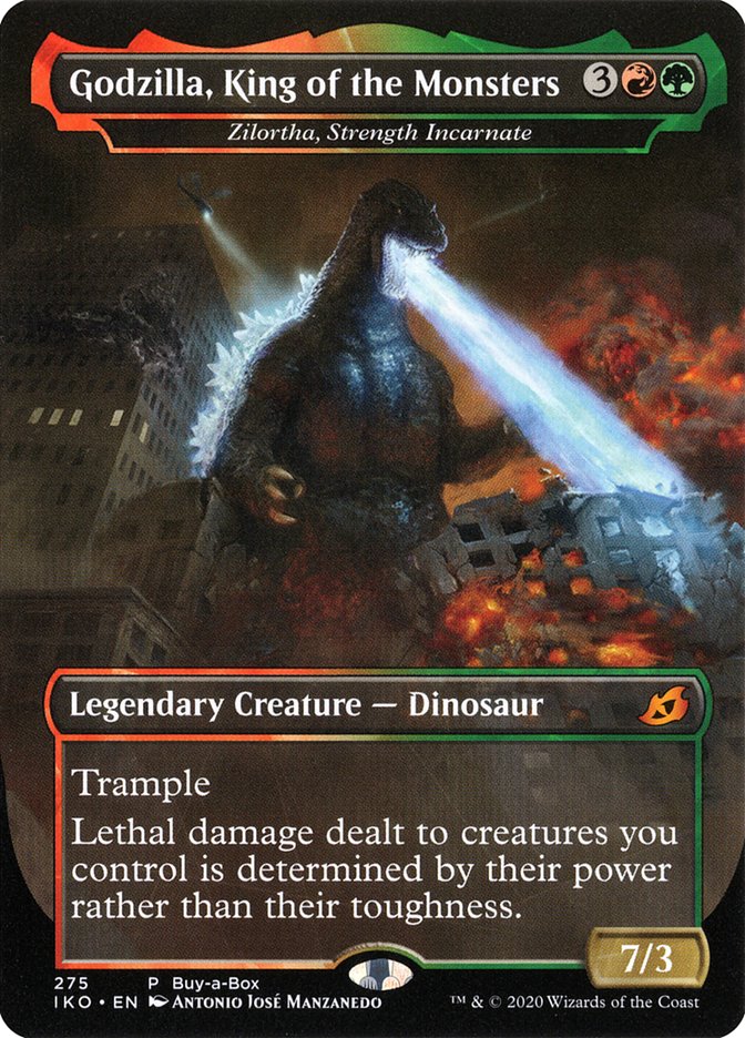 Zilortha, Strength Incarnate - Godzilla, King of the Monsters (Buy-A-Box) [Ikoria: Lair of Behemoths Promos] - Magic: The Gathering - Card Brawlers | Quebec | Canada |
