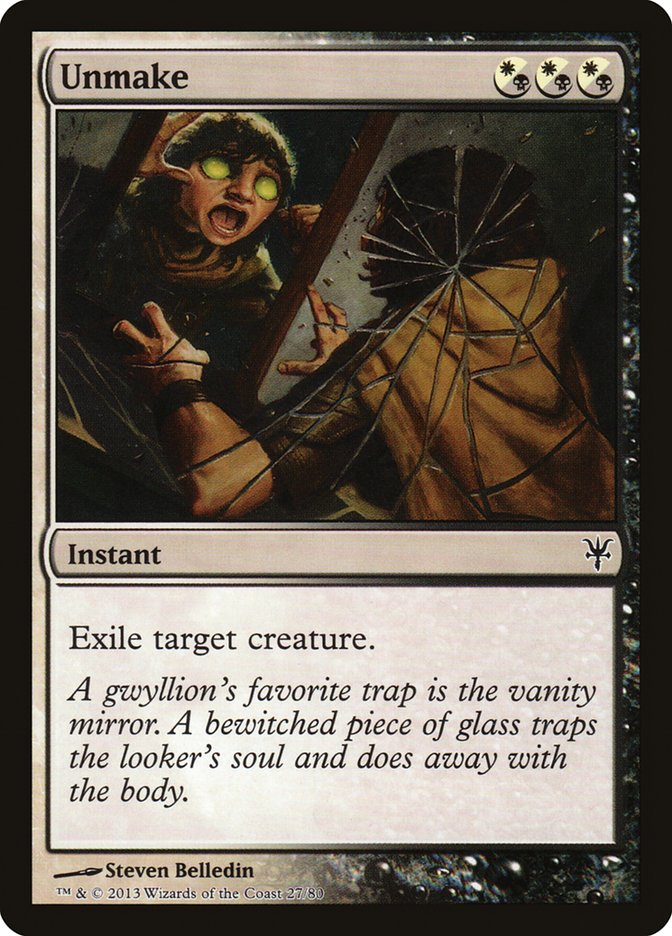 Unmake [Duel Decks: Sorin vs. Tibalt] - Magic: The Gathering - Card Brawlers | Quebec | Canada |