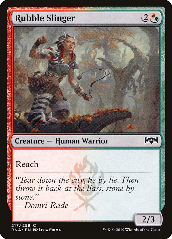 Rubble Slinger [Ravnica Allegiance] - Magic: The Gathering - Card Brawlers | Quebec | Canada |