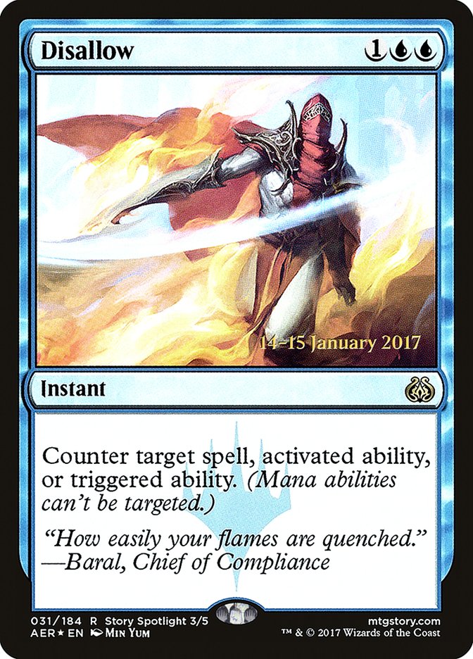 Disallow [Aether Revolt Prerelease Promos] - Magic: The Gathering - Card Brawlers | Quebec | Canada |