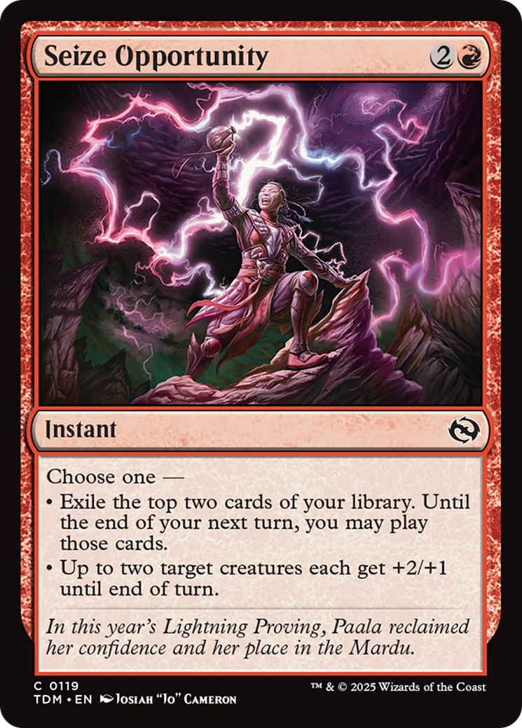 Seize Opportunity [Tarkir: Dragonstorm] - Magic: The Gathering - Card Brawlers | Quebec | Canada |