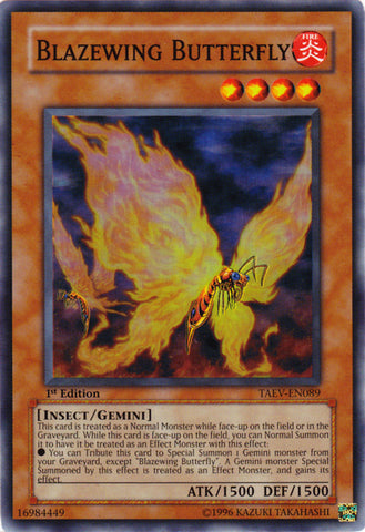 Blazewing Butterfly [TAEV-EN089] Super Rare - Yu-Gi-Oh! - Card Brawlers | Quebec | Canada |