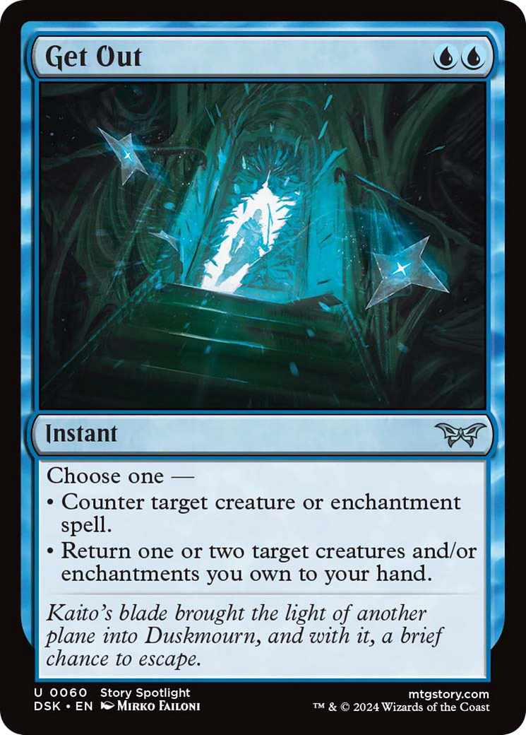 Get Out [Duskmourn: House of Horror] - Magic: The Gathering - Card Brawlers | Quebec | Canada |