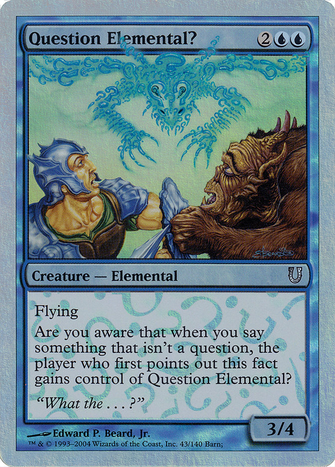 Question Elemental? (Alternate Foil) [Unhinged] - Magic: The Gathering - Card Brawlers | Quebec | Canada |