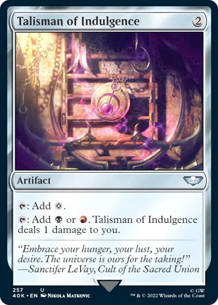 Talisman of Indulgence [Warhammer 40,000] - Magic: The Gathering - Card Brawlers | Quebec | Canada |