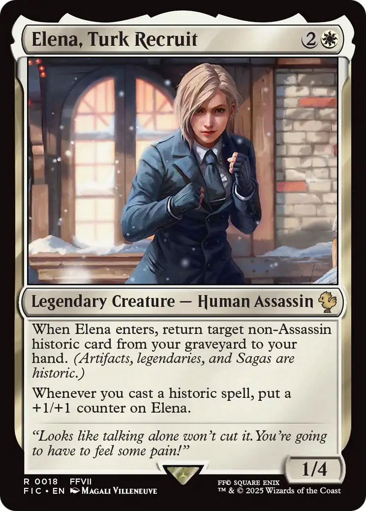 Elena, Turk Recruit [FINAL FANTASY Commander] - Magic: The Gathering - Card Brawlers | Quebec | Canada |