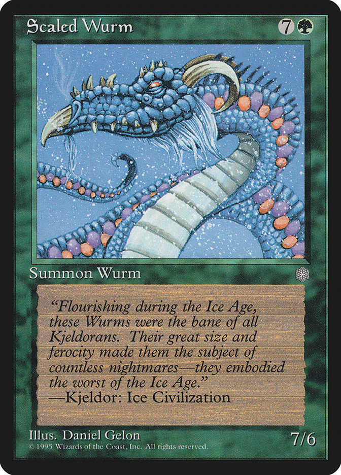 Scaled Wurm [Ice Age] - Magic: The Gathering - Card Brawlers | Quebec | Canada |