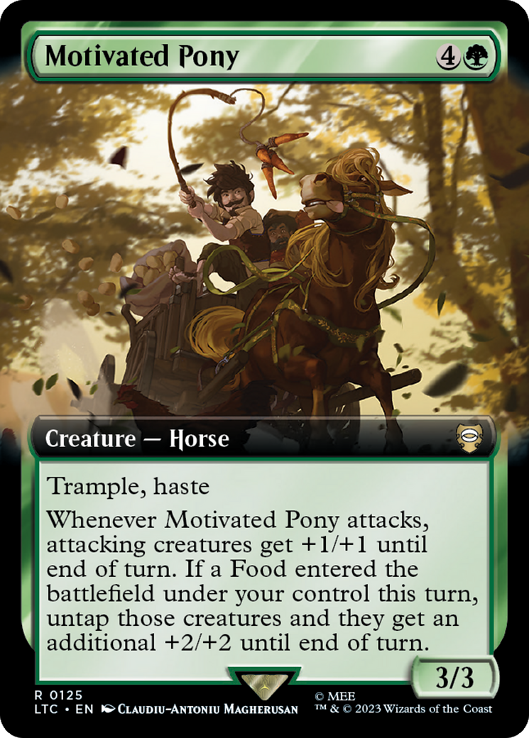 Motivated Pony (Extended Art) [The Lord of the Rings: Tales of Middle-Earth Commander] - Magic: The Gathering - Card Brawlers | Quebec | Canada |