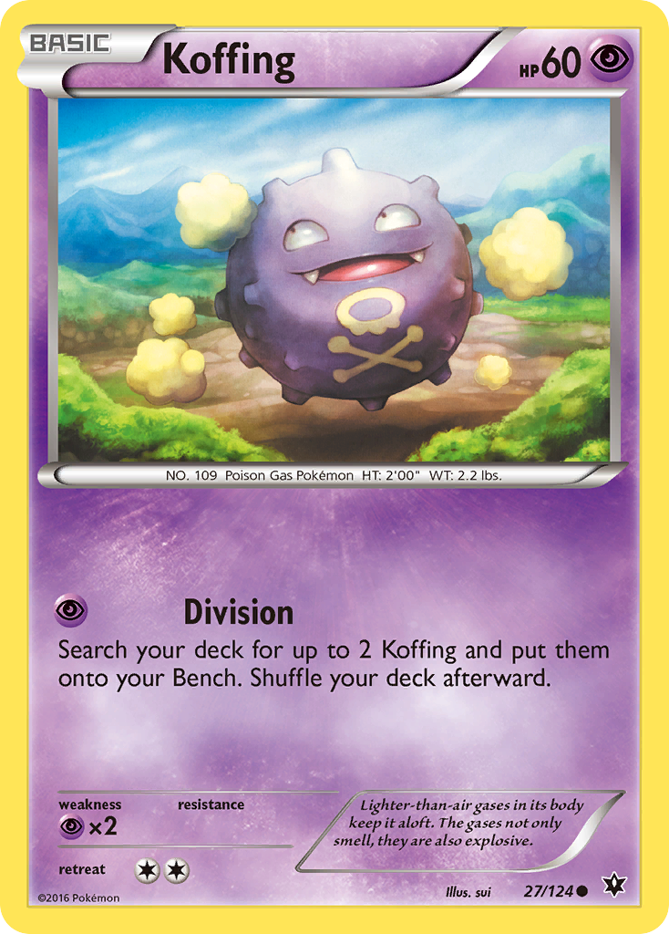 Koffing (27/124) [XY: Fates Collide] - Pokémon - Card Brawlers | Quebec | Canada |