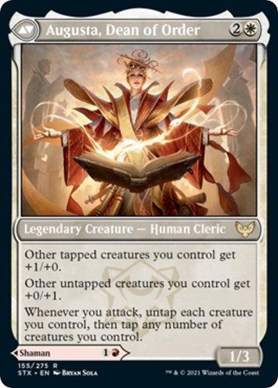 Plargg, Dean of Chaos // Augusta, Dean of Order [Strixhaven: School of Mages Prerelease Promos] - Magic: The Gathering - Card Brawlers | Quebec | Canada |