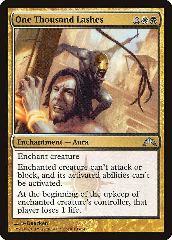 One Thousand Lashes [Gatecrash] - Magic: The Gathering - Card Brawlers | Quebec | Canada |