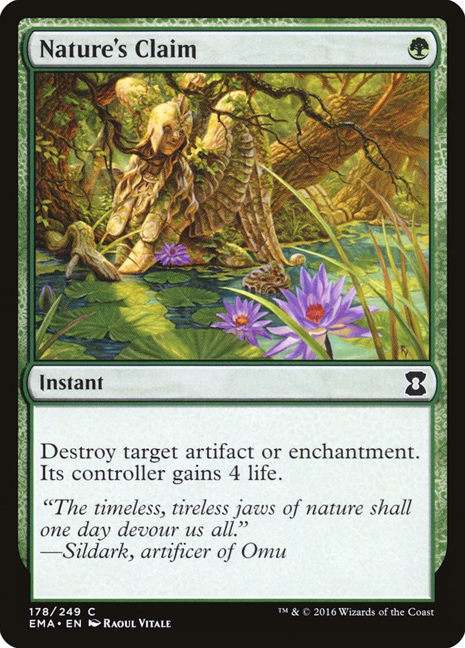 Nature's Claim [Eternal Masters] - Magic: The Gathering - Card Brawlers | Quebec | Canada |