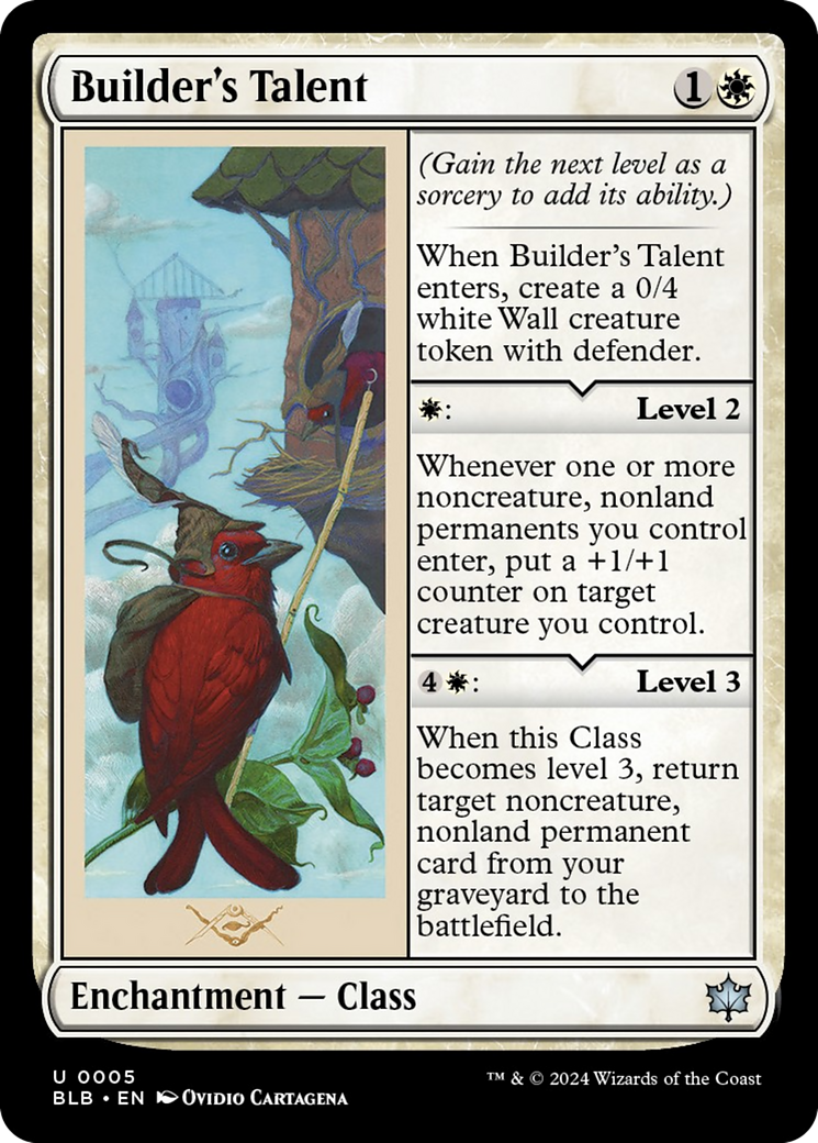 Builder's Talent [Bloomburrow] - Magic: The Gathering - Card Brawlers | Quebec | Canada |