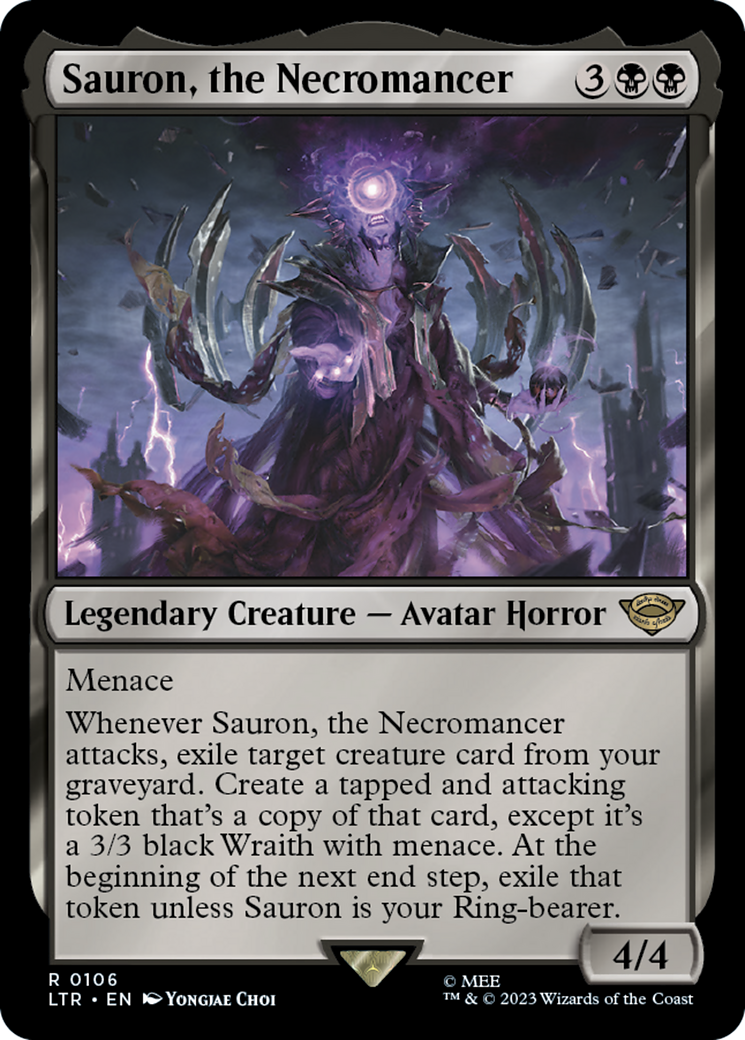 Sauron, the Necromancer [The Lord of the Rings: Tales of Middle-Earth] - Magic: The Gathering - Card Brawlers | Quebec | Canada |
