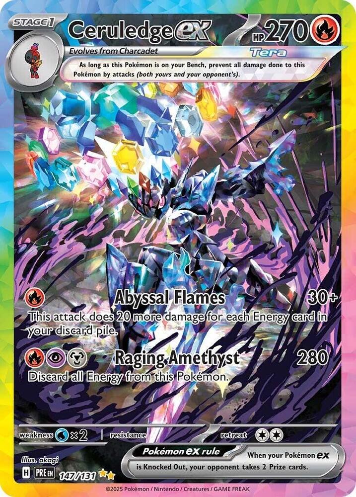 Ceruledge ex (147/131) [Scarlet & Violet: Prismatic Evolutions] - Pokémon - Card Brawlers | Quebec | Canada |