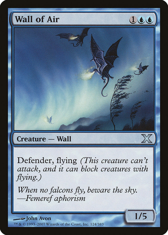 Wall of Air [Tenth Edition] - Magic: The Gathering - Card Brawlers | Quebec | Canada |