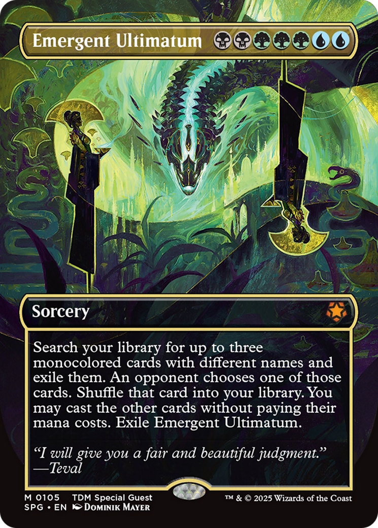 Emergent Ultimatum (Borderless) [Tarkir: Dragonstorm Special Guests] - Magic: The Gathering - Card Brawlers | Quebec | Canada |