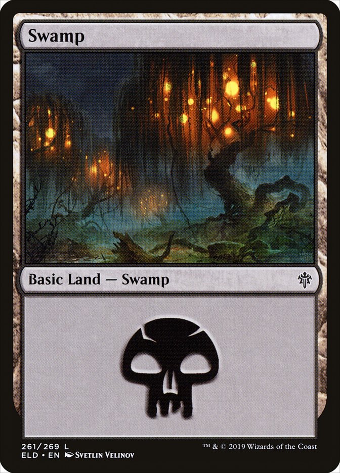 Swamp (261) [Throne of Eldraine] - Magic: The Gathering - Card Brawlers | Quebec | Canada |