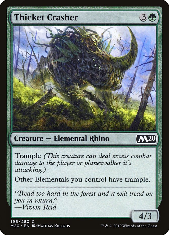 Thicket Crasher [Core Set 2020] - Magic: The Gathering - Card Brawlers | Quebec | Canada |