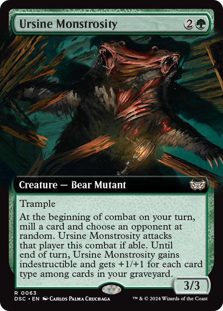 Ursine Monstrosity (Extended Art) [Duskmourn: House of Horror Commander] - Magic: The Gathering - Card Brawlers | Quebec | Canada |