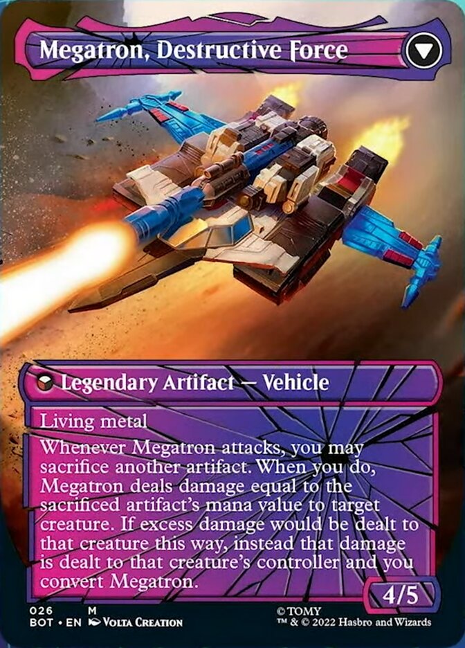 Megatron, Tyrant // Megatron, Destructive Force (Shattered Glass) [Transformers] - Magic: The Gathering - Card Brawlers | Quebec | Canada |