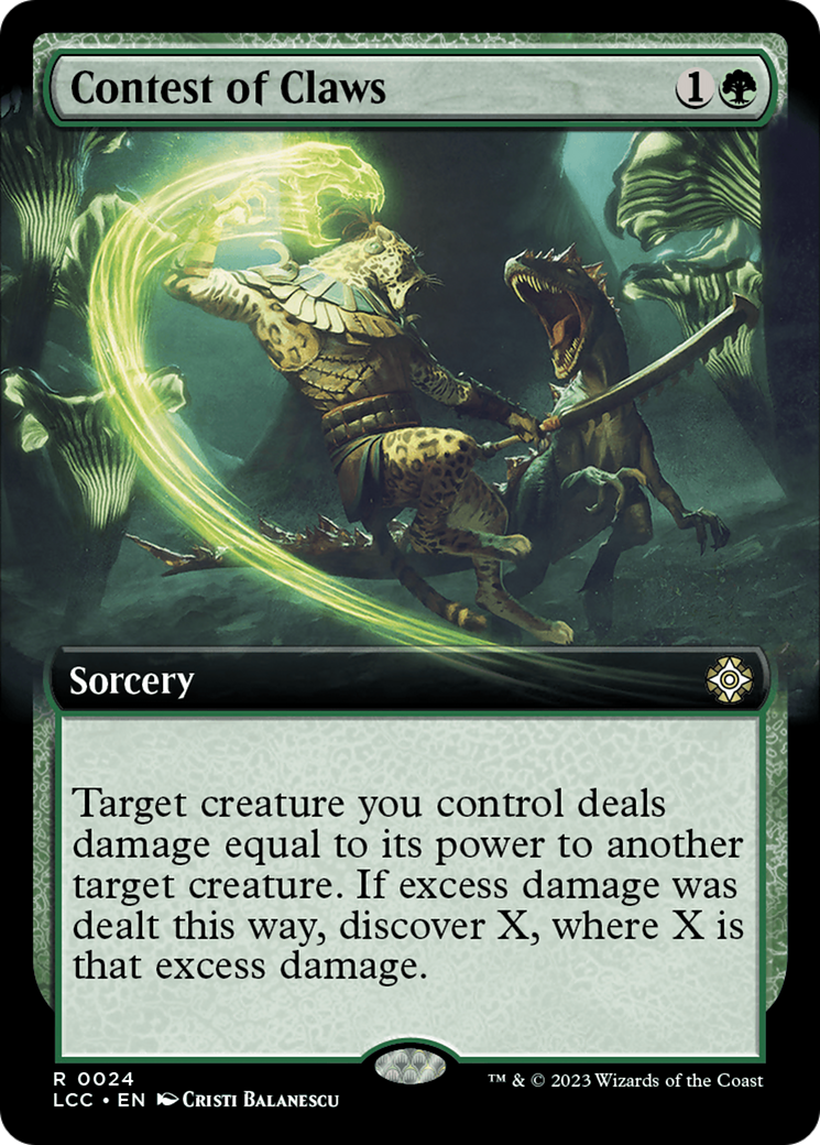 Contest of Claws (Extended Art) [The Lost Caverns of Ixalan Commander] - Magic: The Gathering - Card Brawlers | Quebec | Canada |