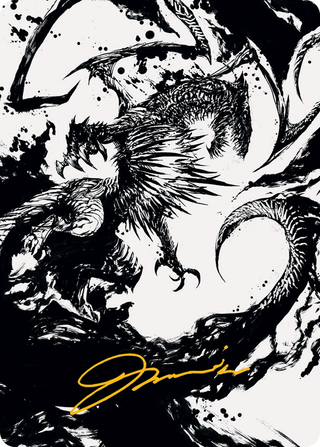 Skithiryx, the Blight Dragon Art Card (Gold-Stamped Signature) [March of the Machine Art Series] - Magic: The Gathering - Card Brawlers | Quebec | Canada |