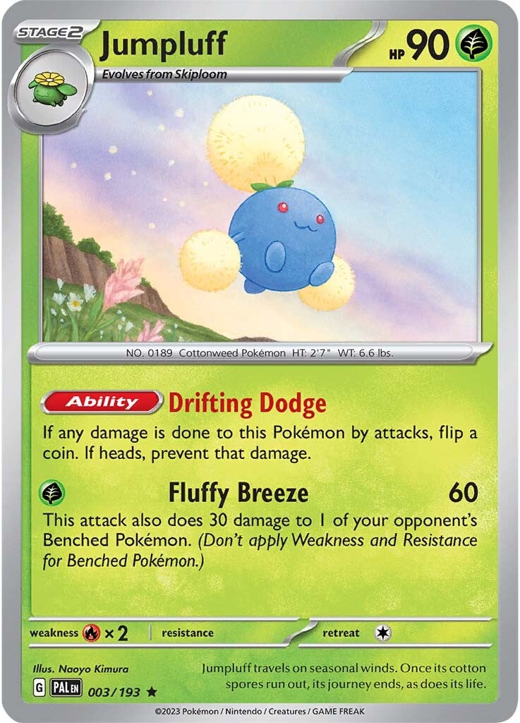 Jumpluff (003/193) [Scarlet & Violet: Paldea Evolved] - Pokémon - Card Brawlers | Quebec | Canada |