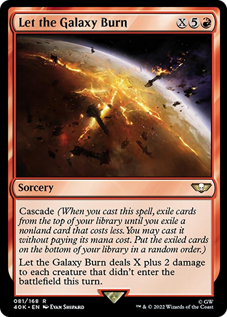 Let the Galaxy Burn (Surge Foil) [Warhammer 40,000] - Magic: The Gathering - Card Brawlers | Quebec | Canada |