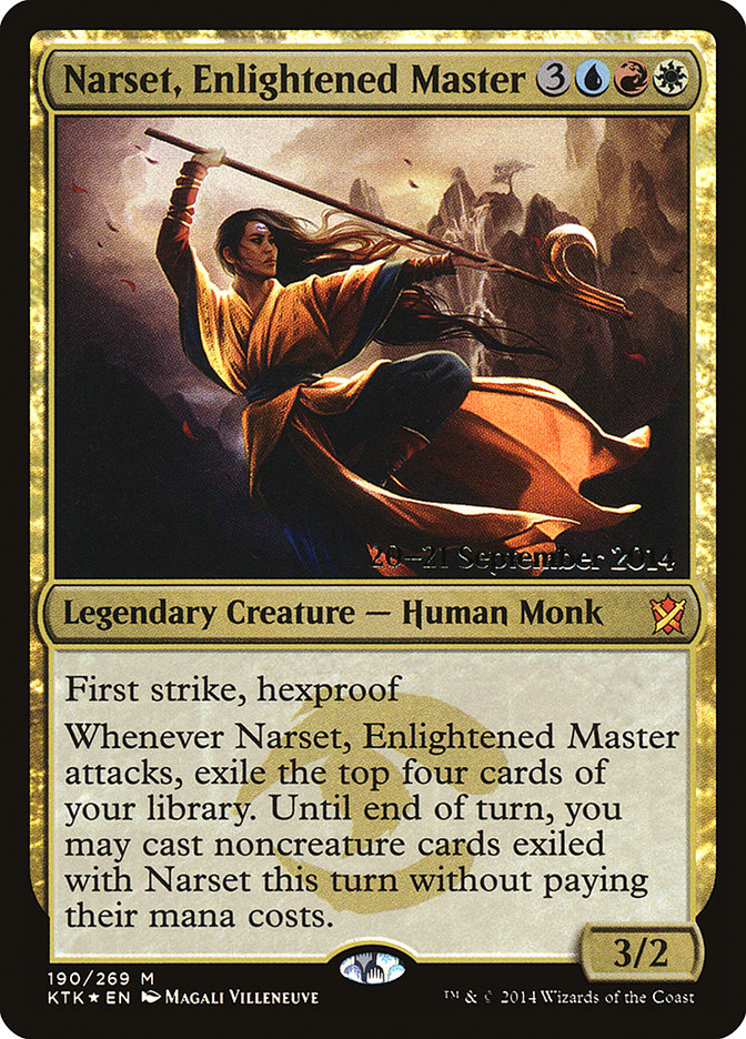 Narset, Enlightened Master [Khans of Tarkir Prerelease Promos] - Magic: The Gathering - Card Brawlers | Quebec | Canada |