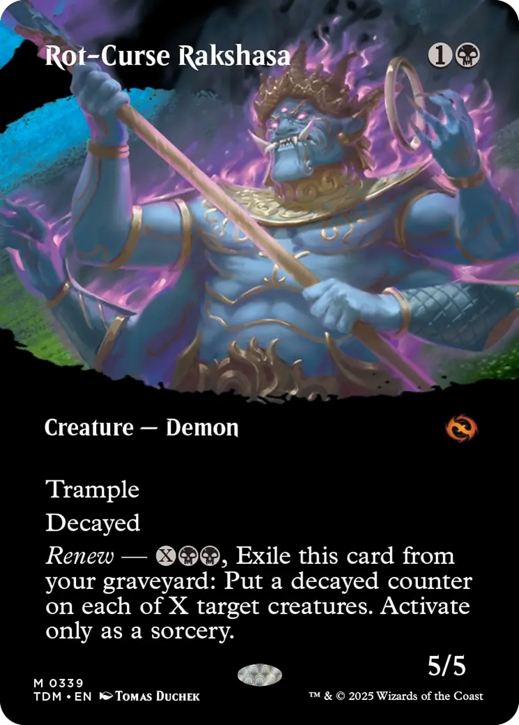 Rot-Curse Rakshasa (Borderless) [Tarkir: Dragonstorm] - Magic: The Gathering - Card Brawlers | Quebec | Canada |
