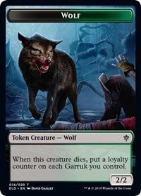 Wolf // Food (15) Double-Sided Token [Throne of Eldraine Tokens] - Magic: The Gathering - Card Brawlers | Quebec | Canada |
