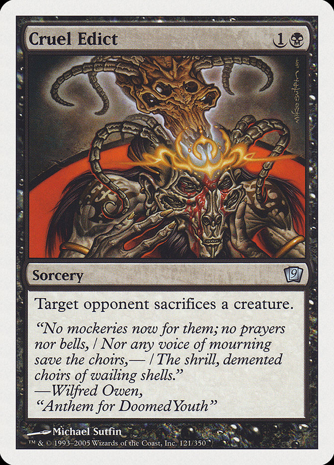 Cruel Edict [Ninth Edition] - Magic: The Gathering - Card Brawlers | Quebec | Canada |