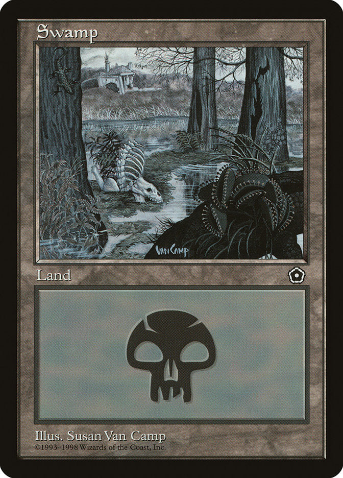 Swamp (Signature Centered) [Portal Second Age] - Magic: The Gathering - Card Brawlers | Quebec | Canada |