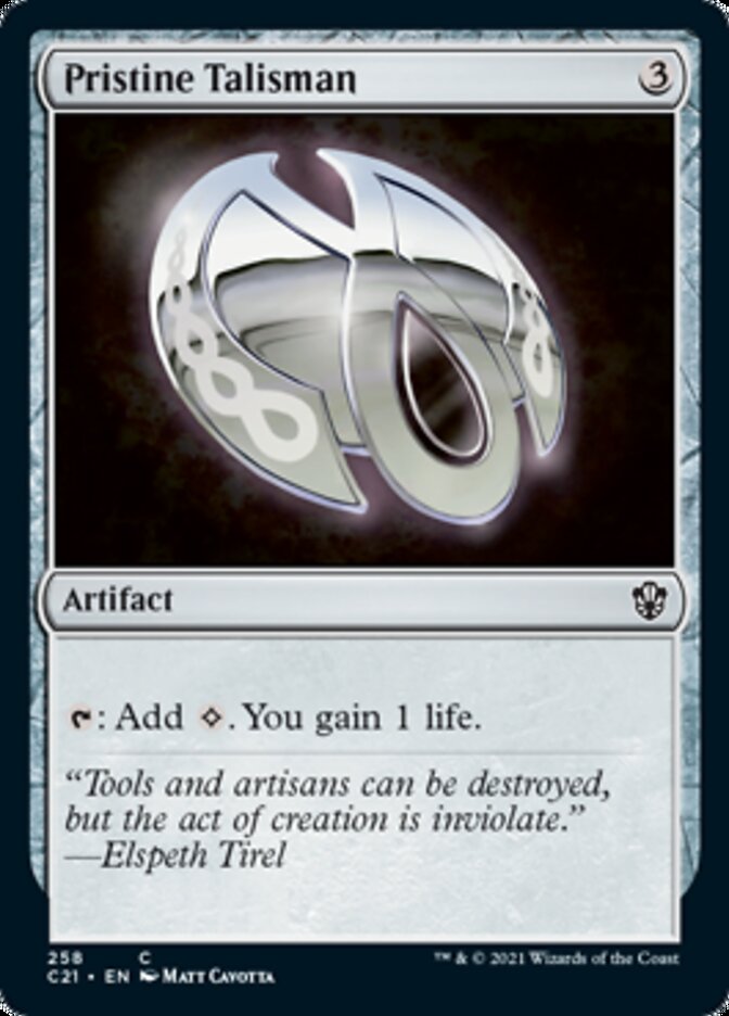 Pristine Talisman [Commander 2021] - Magic: The Gathering - Card Brawlers | Quebec | Canada |