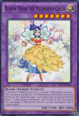 Bloom Prima the Melodious Choir [SP17-EN041] Starfoil Rare - Yu-Gi-Oh! - Card Brawlers | Quebec | Canada |