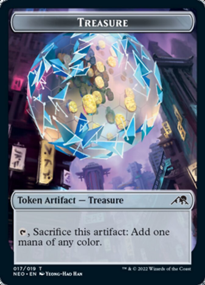 Beast // Treasure Double-Sided Token [Kamigawa: Neon Dynasty Commander Tokens] - Magic: The Gathering - Card Brawlers | Quebec | Canada |
