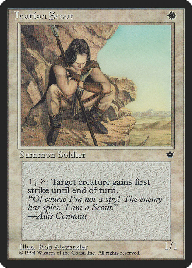 Icatian Scout (Rob Alexander) [Fallen Empires] - Magic: The Gathering - Card Brawlers | Quebec | Canada |