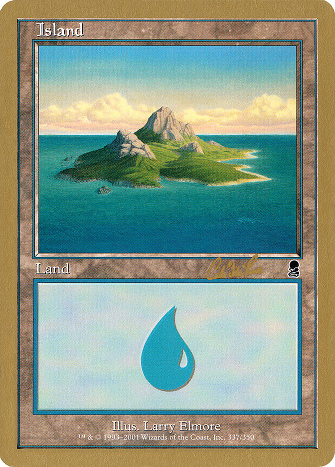 Island (cr337a) (Carlos Romao) [World Championship Decks 2002] - Magic: The Gathering - Card Brawlers | Quebec | Canada |