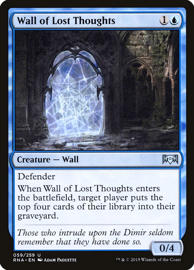 Wall of Lost Thoughts [Ravnica Allegiance] - Magic: The Gathering - Card Brawlers | Quebec | Canada |