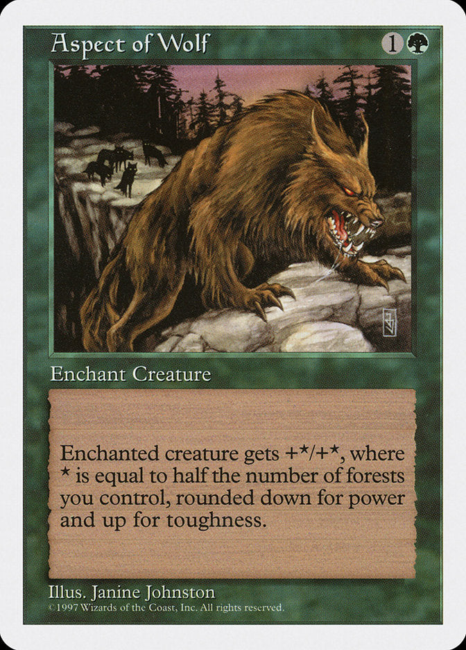 Aspect of Wolf [Fifth Edition] - Magic: The Gathering - Card Brawlers | Quebec | Canada |